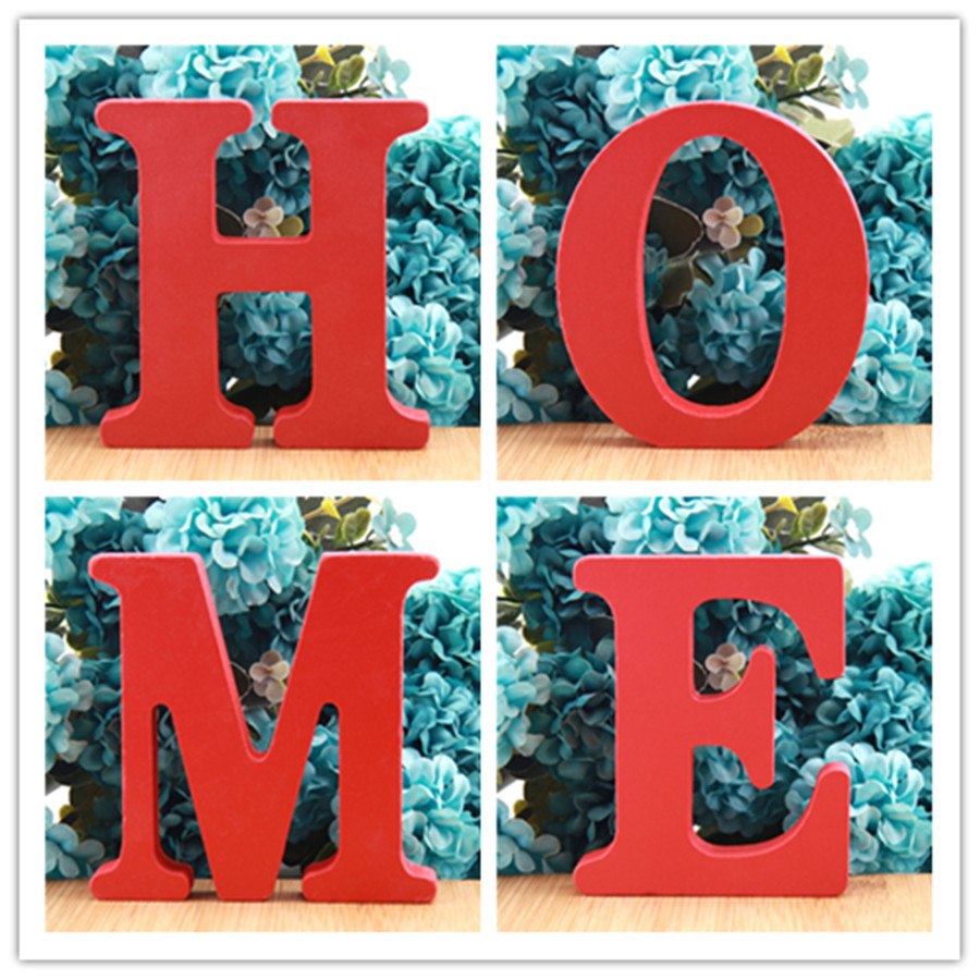 Art Craft Letter A - 1pc 10cm x 10cm czerwone rzemiosło