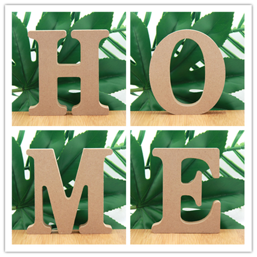 Art Craft Letter A - 1szt 10cm Kolor drewna Drewniane litery