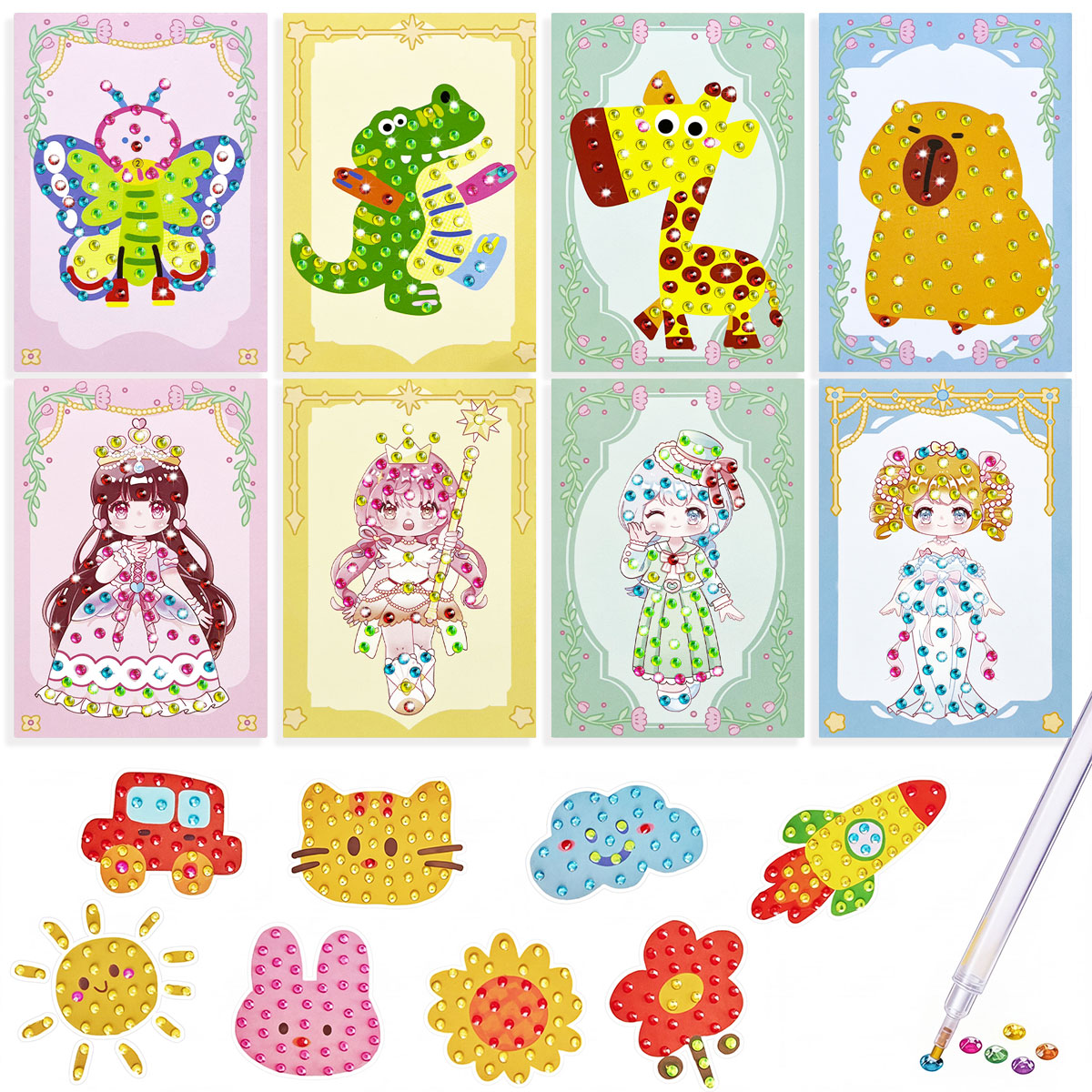 Art Craft Animals - 16-częściowy zestaw do tworzenia ozdób z