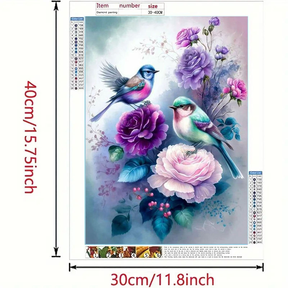 Art Craft Flower - 1 zestaw diamentowych obrazów z motywem