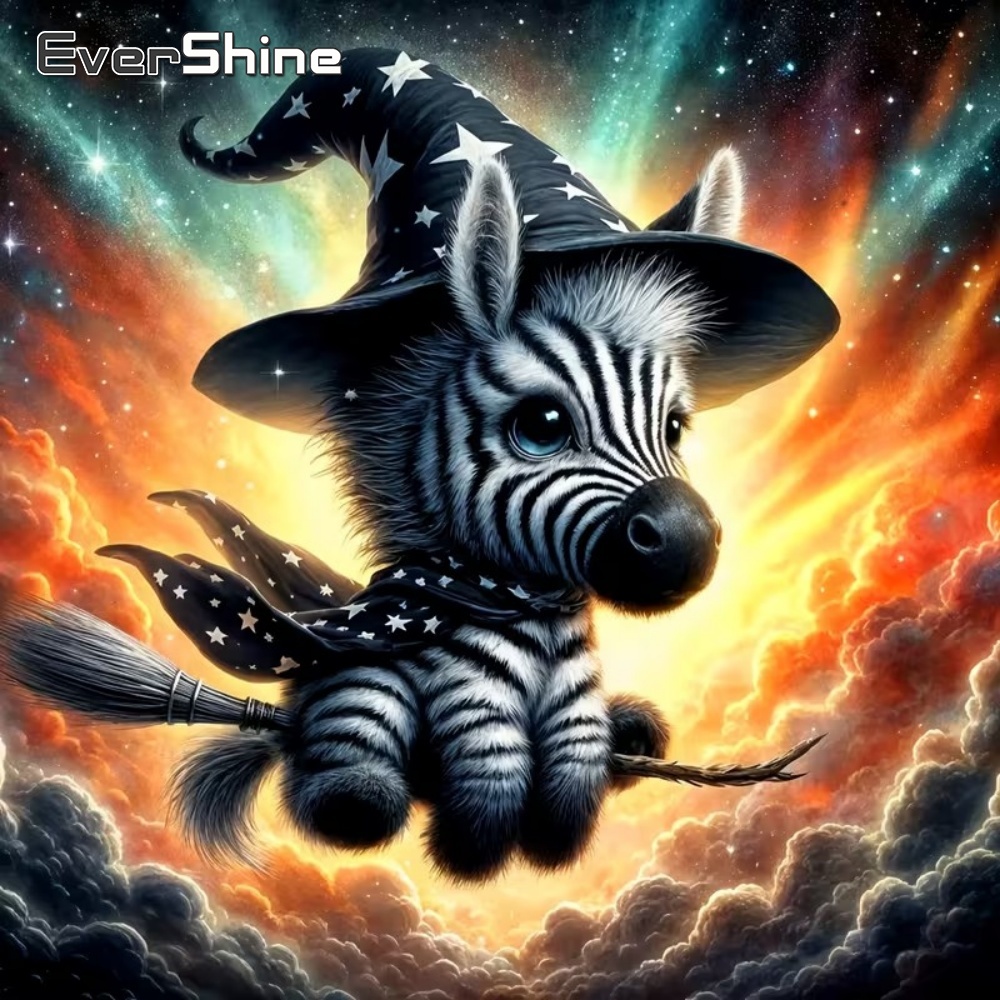 Art Craft Zebra - EverShine 5D DIY Haft Diamentowy Zebra