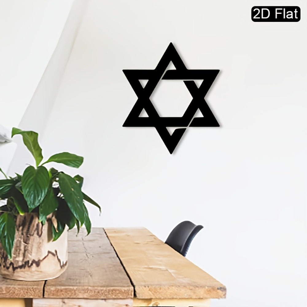 Art & Craft Toys For Kids - CIFBUY Żelazna Dekoracja Ścienna Gwiazda Dawida