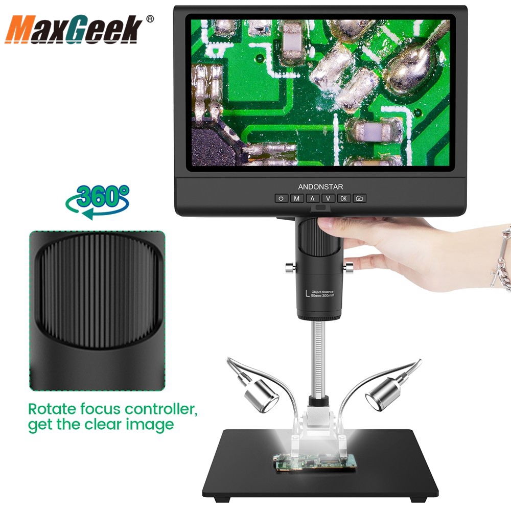 Art Craft Video - Maxgeek Andonstar AD209 10-calowy mikroskop cyfrowy