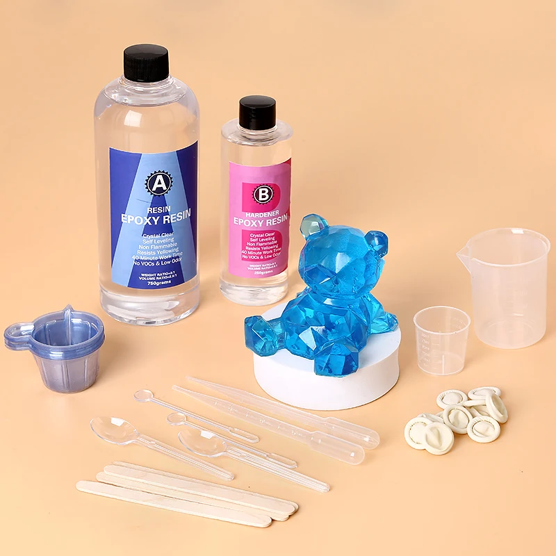 Art Craft Cup - Zestaw żywicy epoksydowej Crystal Clear Łatwe