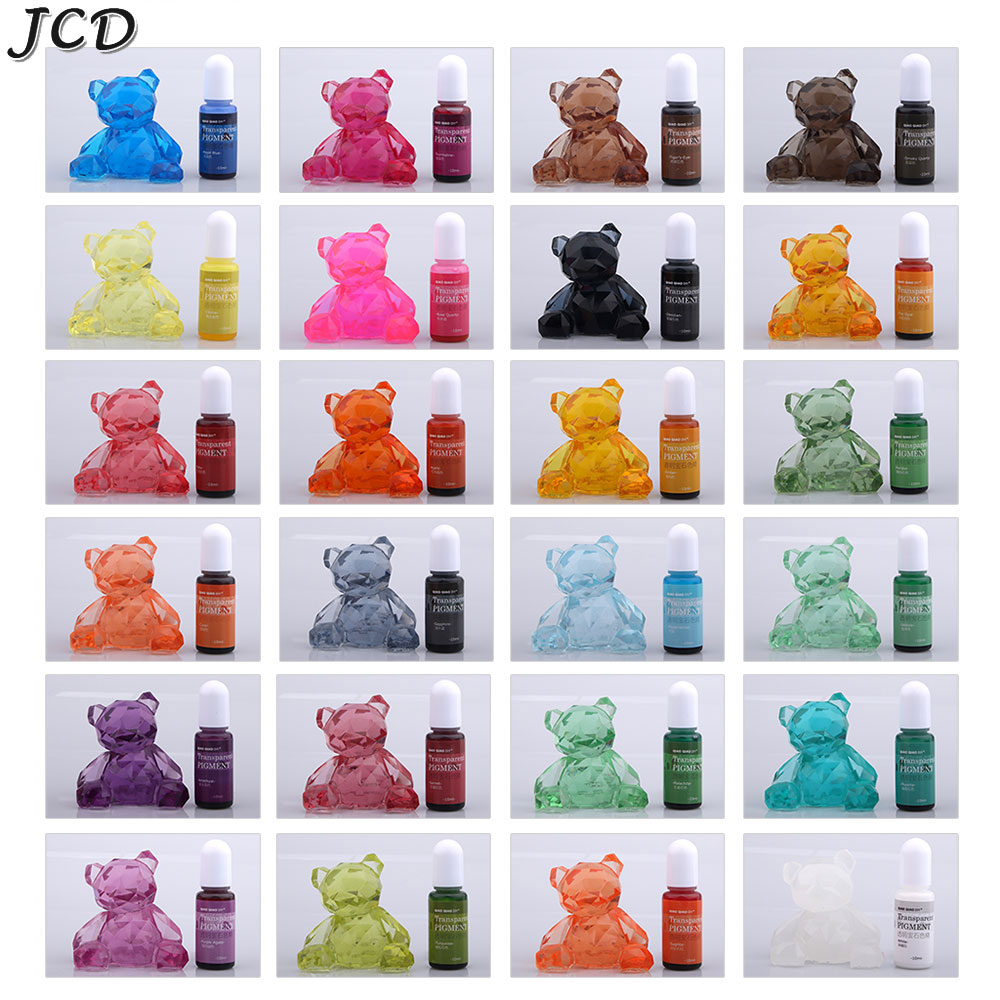 Alcohol Ink Set - JCD 24Color 10ml Transparent Gem Epoxy