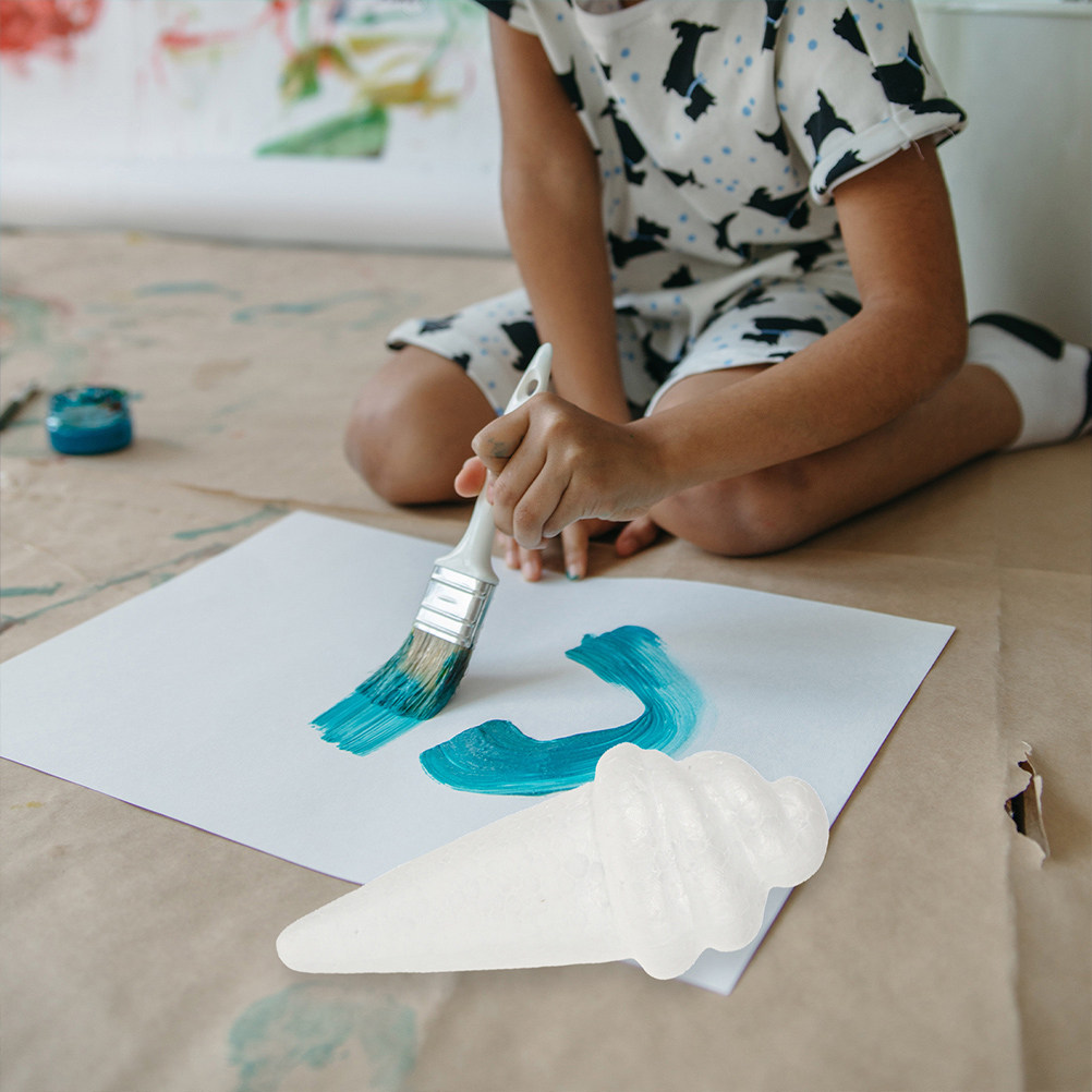 Art Craft Kids - 8 sztuk niepomalowanych modeli lodów z