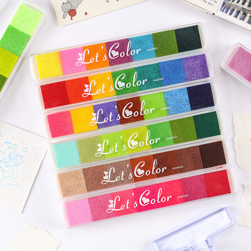 Stamping Ink Pad - Uroczy, wielokolorowy tusz do malowania w