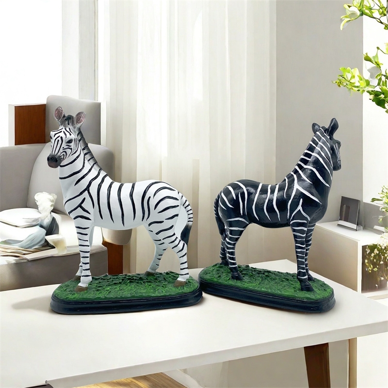 Art Craft Zebra - Rękodzieło z żywicy, rzeźba ze zebrą