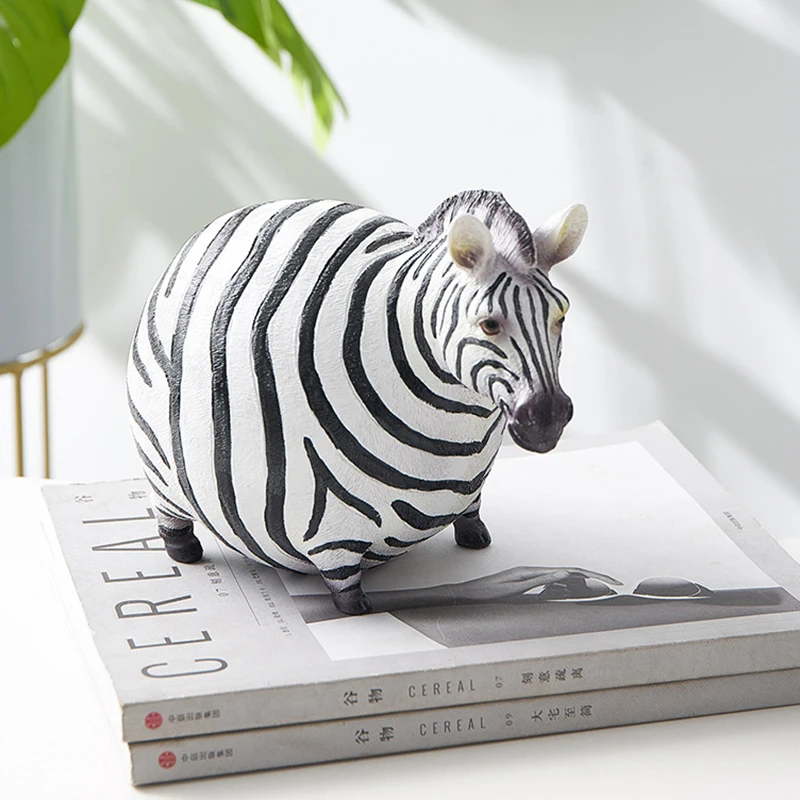 Art Craft Zebra - Nordycka Kreatywna Figurka Zebry z Żywicy,