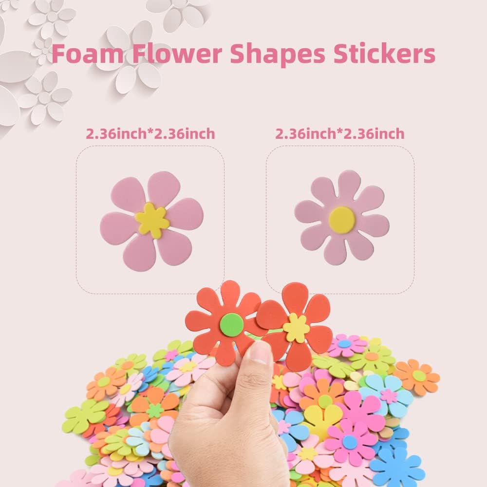 Naklejki z piankowych kwiatków – Art Craft Flower recenzja i cena