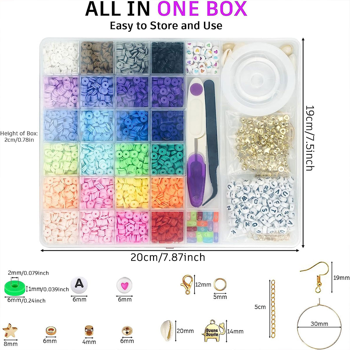 6000 sztuk 24 kolory Płaskie o – Polymer Clay Set recenzja i cena
