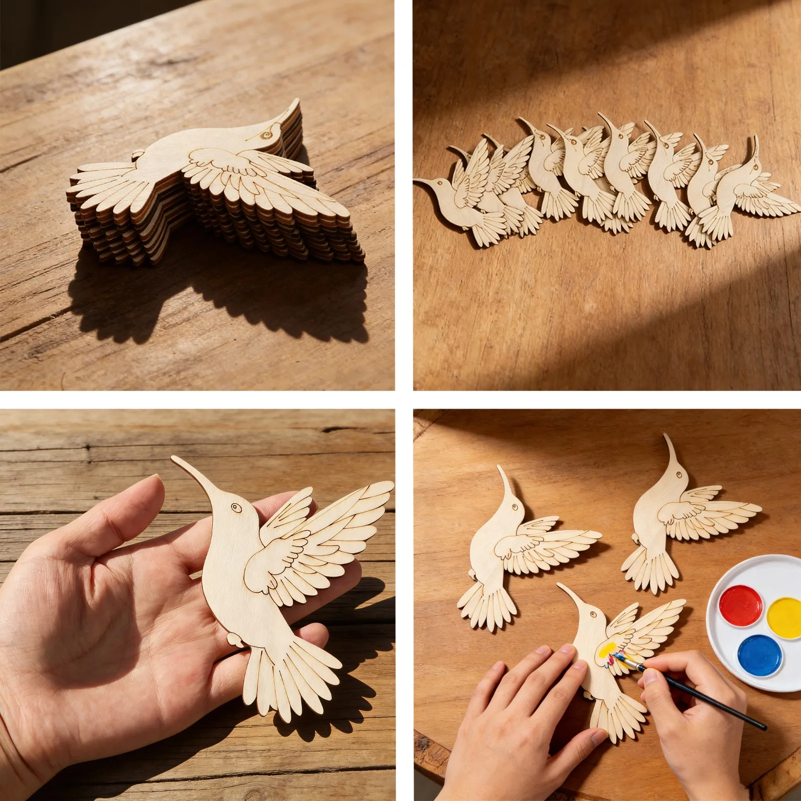 10 szt. Niedokończonych drewni – Art Craft Animals recenzja i cena