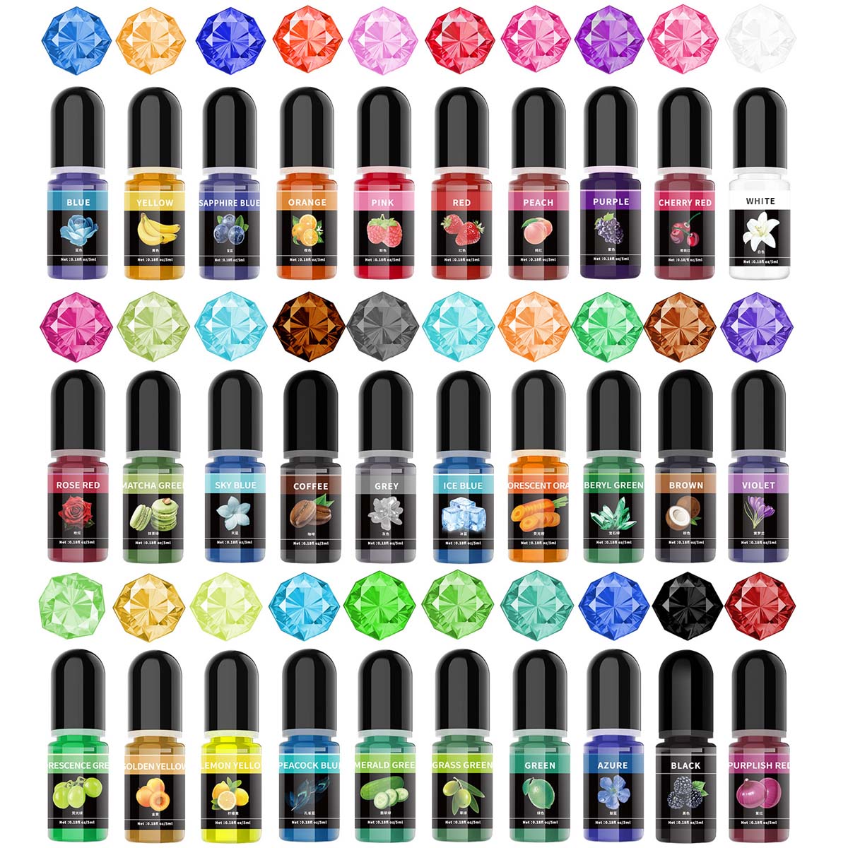 5ml/Butelek Pigment do żywicy  – Alcohol Ink Set recenzja i cena