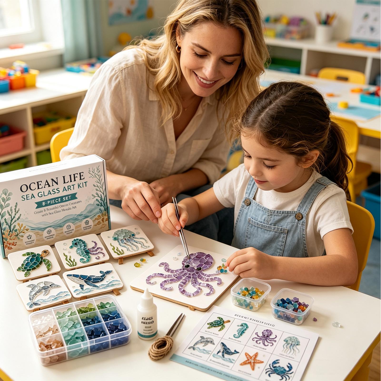 1 szt. Mozaika z morskiego szk – Art Craft Animals recenzja i cena