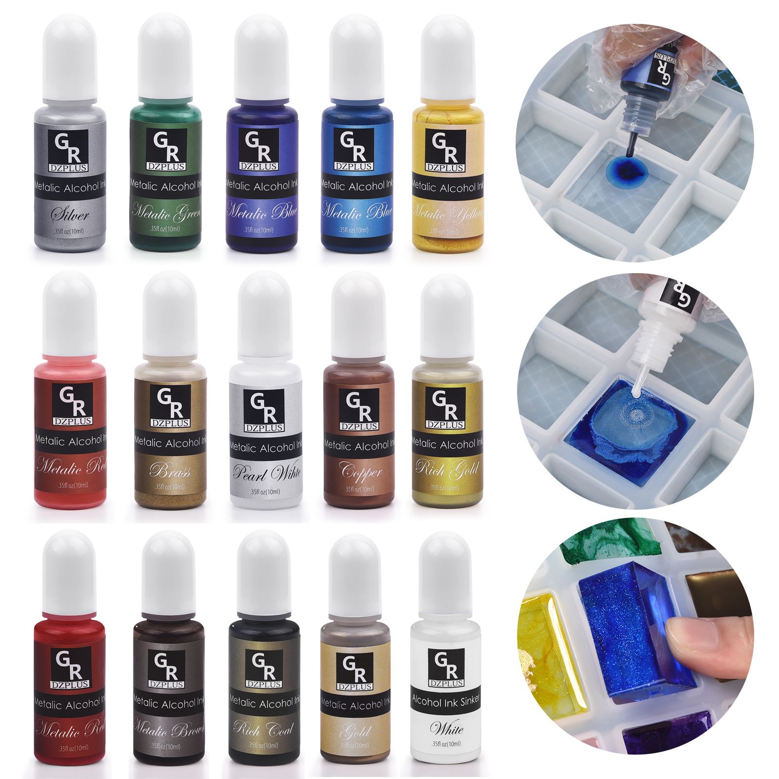 1 Zestaw pigmentów żywicznych  – Alcohol Ink Set recenzja i cena