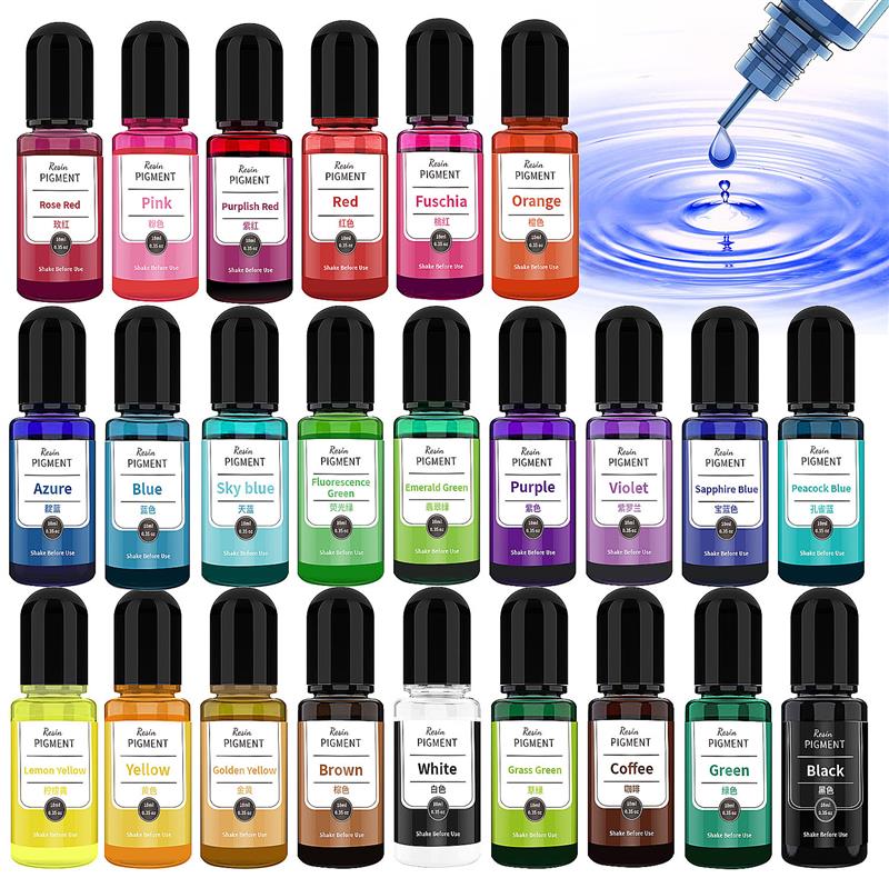 24 kolorowy atrament artystycz – Alcohol Ink Set recenzja i cena